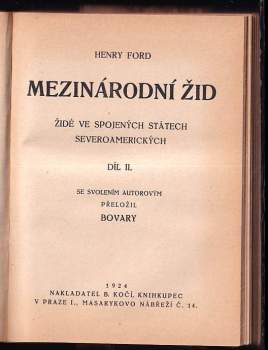 Henry Ford: Mezinárodní žid