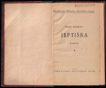 Denis Diderot: Jeptiška