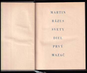 Martin Rázus: Svety 1