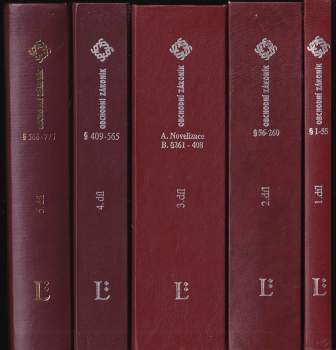 Komentář k obchodnímu zákoníku - KOMPLET 1 - 5