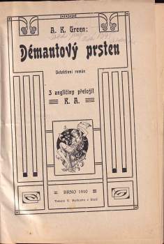 Anna Katharine Green: Démantový prsten