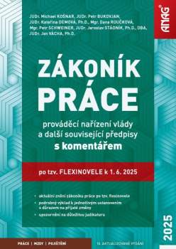 Zákoník práce, prováděcí nařízení vlády a další související předpisy s komentářem po tzv. flexinovele k 1. 6. 2025