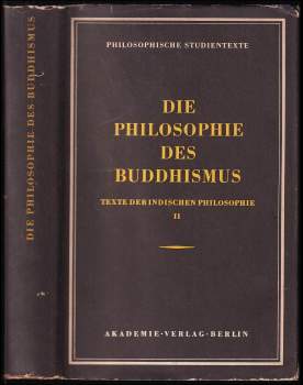 Erich Frauwallner: Die Philosophie des Buddhismus