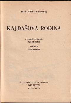 Ivan Semenovyč Nečuj-Levyckyj: Kajdašova rodina