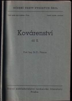 František Primus: Kovárenství