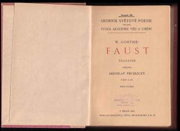 Johann Wolfgang von Goethe: Faust