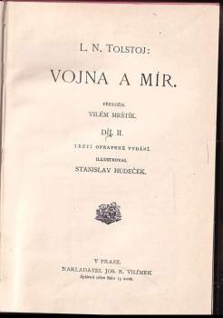 Lev Nikolajevič Tolstoj: Vojna a mír