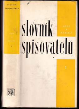 Jaroslav Průšek: Slovník spisovatelů
