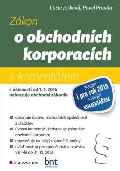 Zákon o obchodních korporacích s komentářem