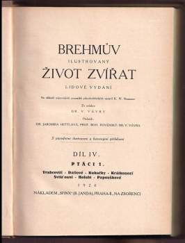 Alfred Brehm: Brehmův illustrovaný život zvířat