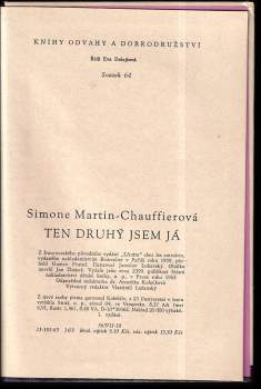 Simone Martin-Chauffier: Ten druhý jsem já