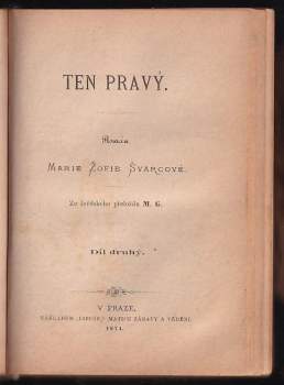 Marie Sophie Schwartz: Ten pravý
