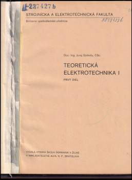 Juraj Székely: Teoretická elektrotechnika