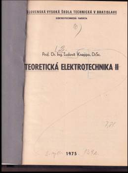 Ľudovít Kneppo: Teoretická elektrotechnika II
