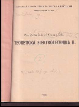 Ľudovít Kneppo: Teoretická elektrotechnika II