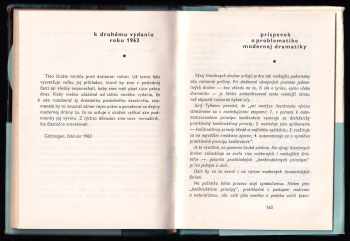Peter Szondi: Teória modernej drámy