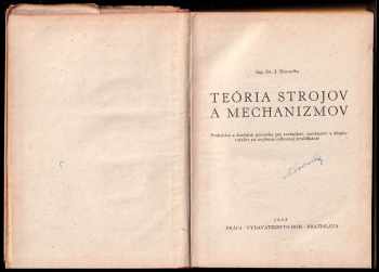 Jindřich Nesvadba: Teória strojov a mechanizmov