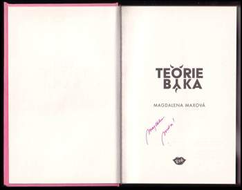 Magdalena Maxová: Teorie býka