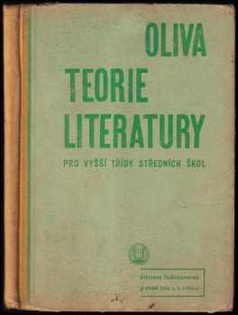 Teorie literatury pro vyšší třídy středních škol