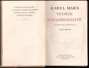 Karl Marx: Teorie o nadhodnotě