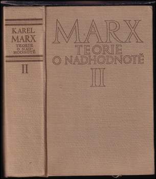Karl Marx: Teorie o nadhodnotě