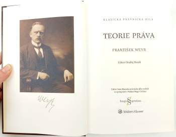 František Weyr: Teorie práva