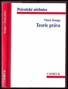 Viktor Knapp: Teorie práva