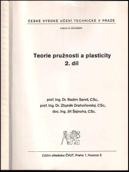 Teorie pružnosti a plasticity II