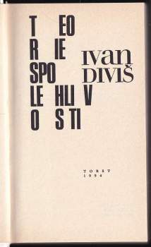 Ivan Diviš: Teorie spolehlivosti