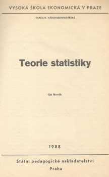 Teorie statistiky