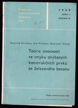 Teorie únosnosti ve smyku ohýbaných konstrukčních prvků ze železového betonu