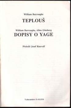 William Seward Burroughs: Teplouš