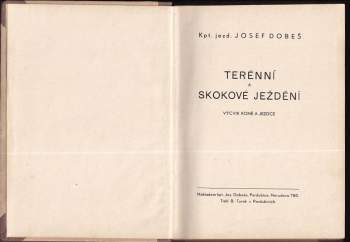 Josef Dobeš: Terénní a skokové ježdění