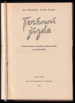Ivan Okrouhlický: Terénní jízda