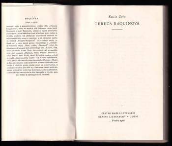 Émile Zola: Tereza Raquinová