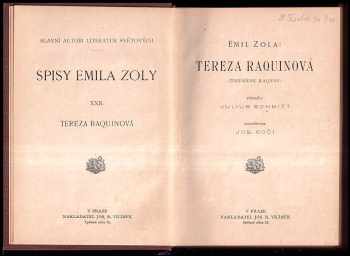 Émile Zola: Tereza Raquinová = (Thérèse Raquin)