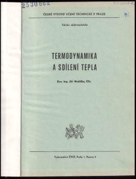 Jiří Nožička: Termodynamika a sdílení tepla