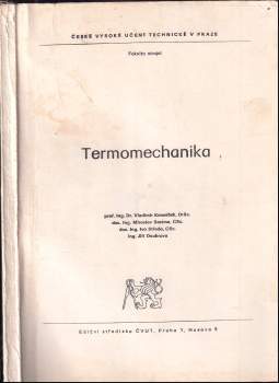Vladimír Kmoníček: Termomechanika