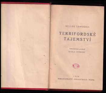 Marie Belloc Lowndes: Terrifordské tajemství