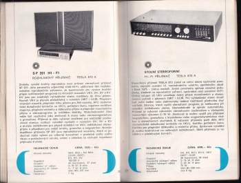 Jaroslav Hrouda: KATALOG TESLA 1976 - uvádí vybrané výrobky spotřební elektroniky
