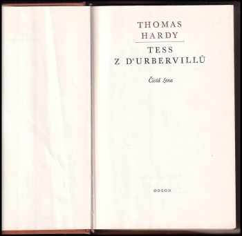 Thomas Hardy: Tess z d'Urbervillů
