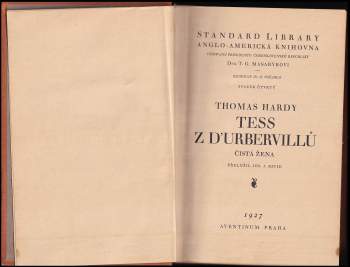 Thomas Hardy: Tess z d'Urbervillů