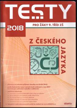 Testy 2018 pro žáky 9. tříd ZŠ z českého jazyka