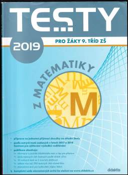 Václav Slovák: Testy 2019 pro žáky 9. tříd ZŠ z matematiky