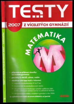 Testy z matematiky z víceletých gymnázií 2007