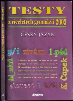 Testy z víceletých gymnázií 2004 - Matematika