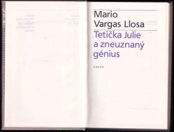 Mario Vargas Llosa: Tetička Julie a zneuznaný génius