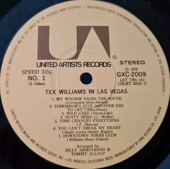 Tex Williams: Tex Williams In Las Vegas