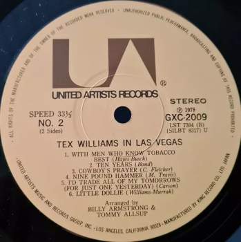 Tex Williams: Tex Williams In Las Vegas