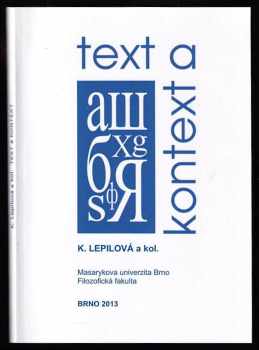 Text a kontext 2013